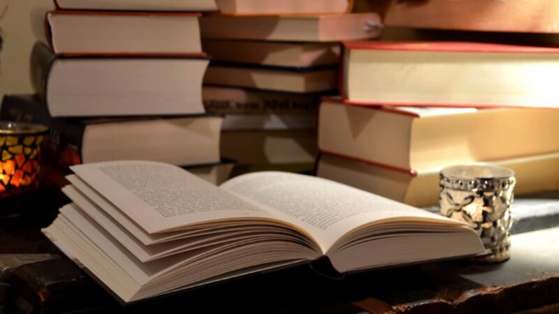 Books in large stacks