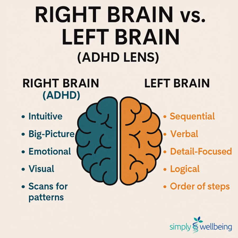 Right VS left brain