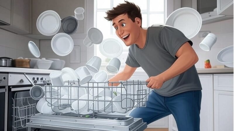 Sixty second dishwasher empty
